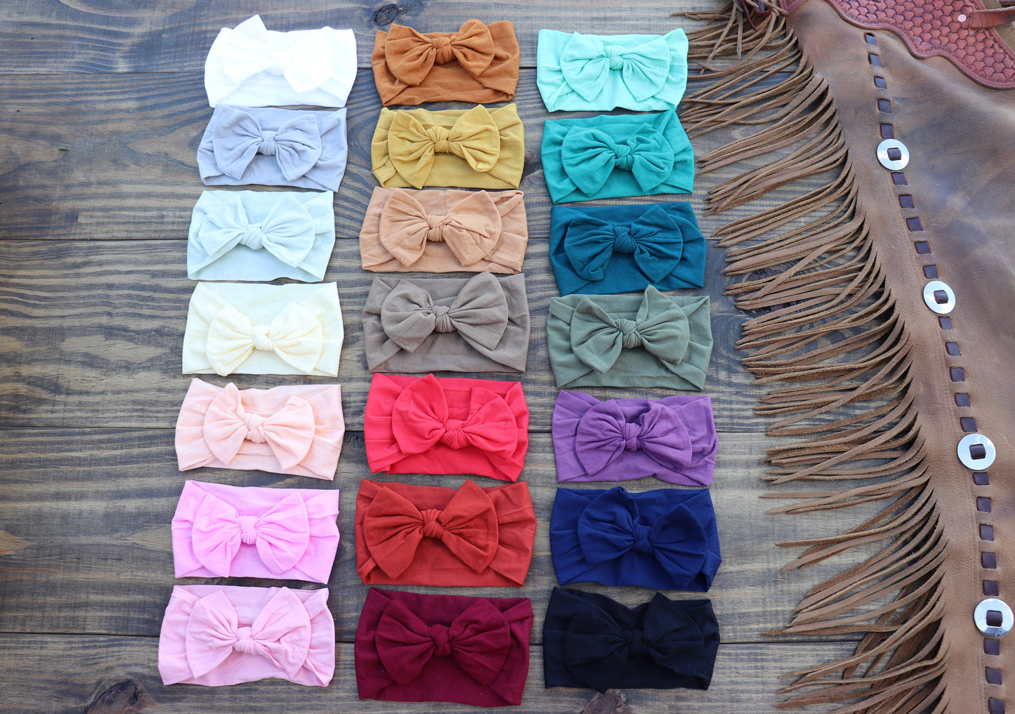 Nylon Headwrap Bows