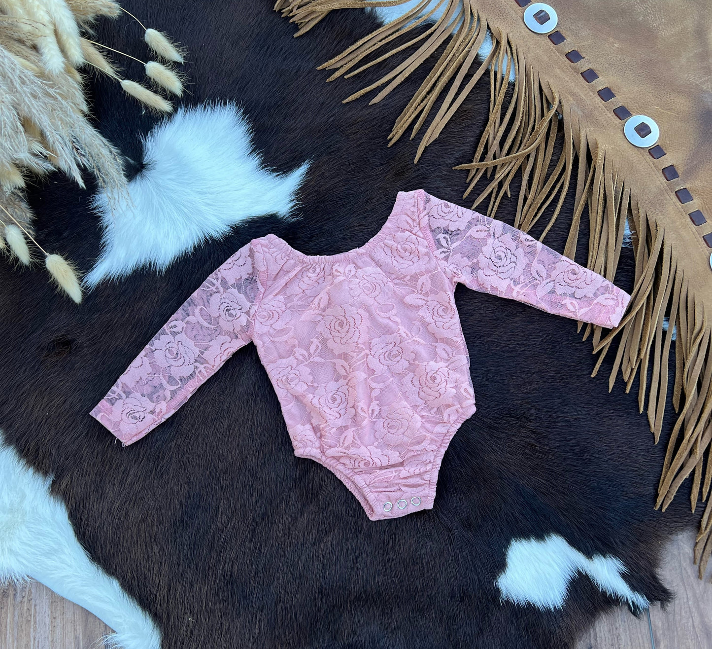 Lana Lace Leotard - Mauve