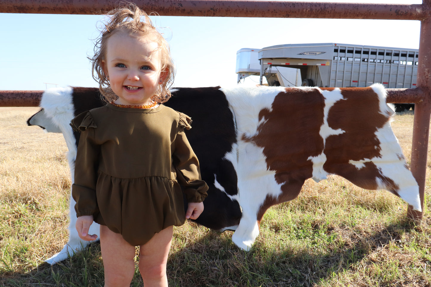 Rhodes Bubble Shorty Romper - Fairytale Green