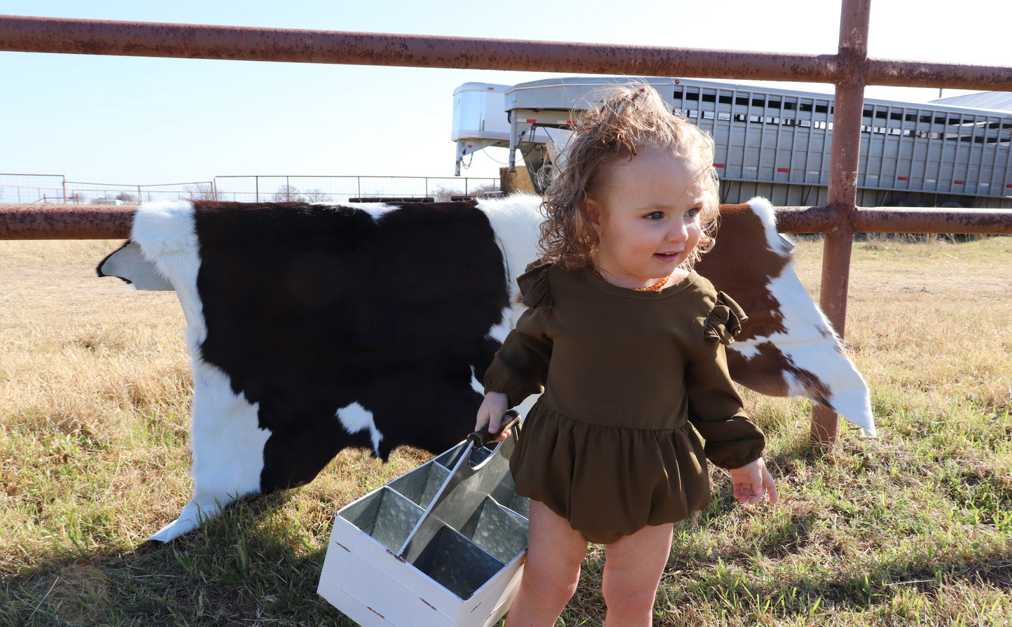 Rhodes Bubble Shorty Romper - Fairytale Green