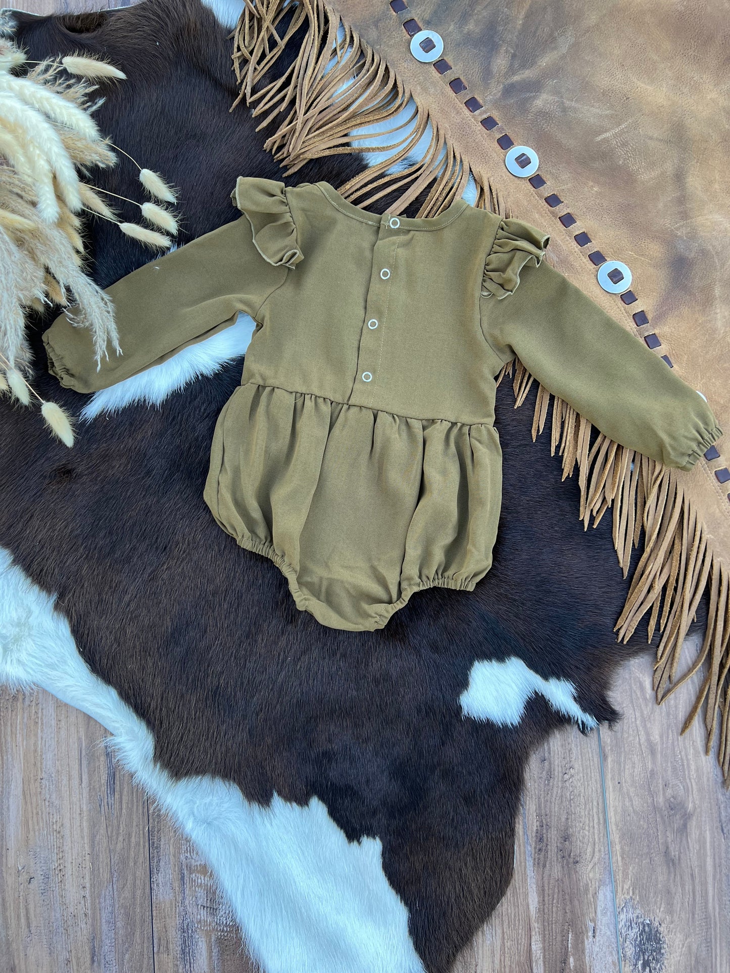 Rhodes Bubble Shorty Romper - Fairytale Green