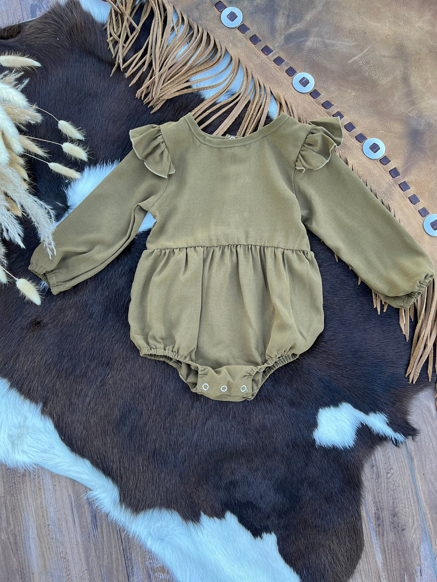 Rhodes Bubble Shorty Romper - Fairytale Green