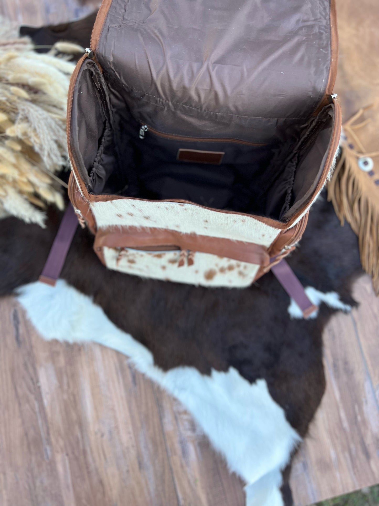 Cowhide Backpack/Diaper Bag