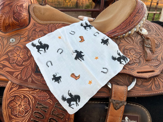 Cowboy Newcastle Cotton Blanket Teether